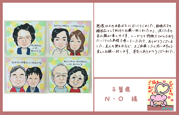 結婚式の贈答品　千葉県　Ｎ・Ｏ様